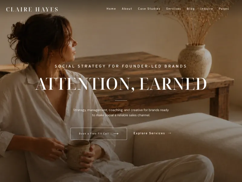 Claire Hayes — personal coach — live demo